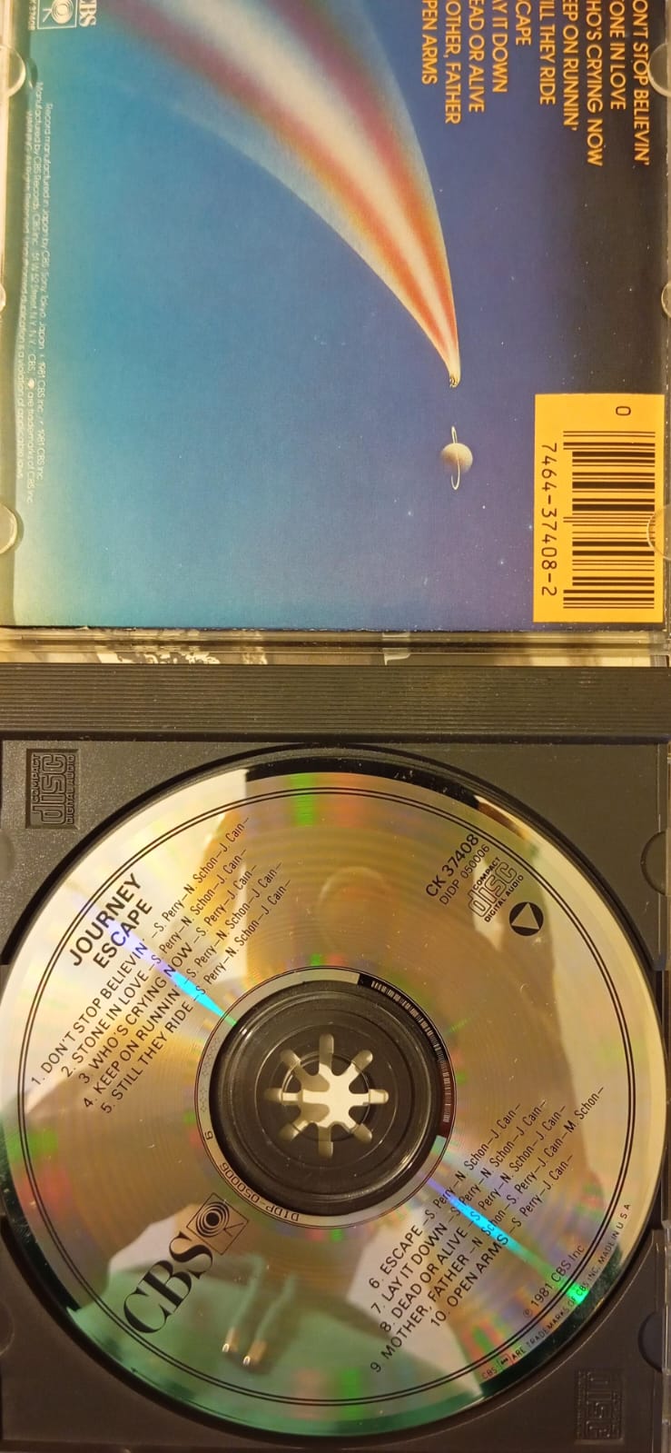 Journey – Escape (CD Importado) | Buen Estado. tienda de discos en méxico formato muerto