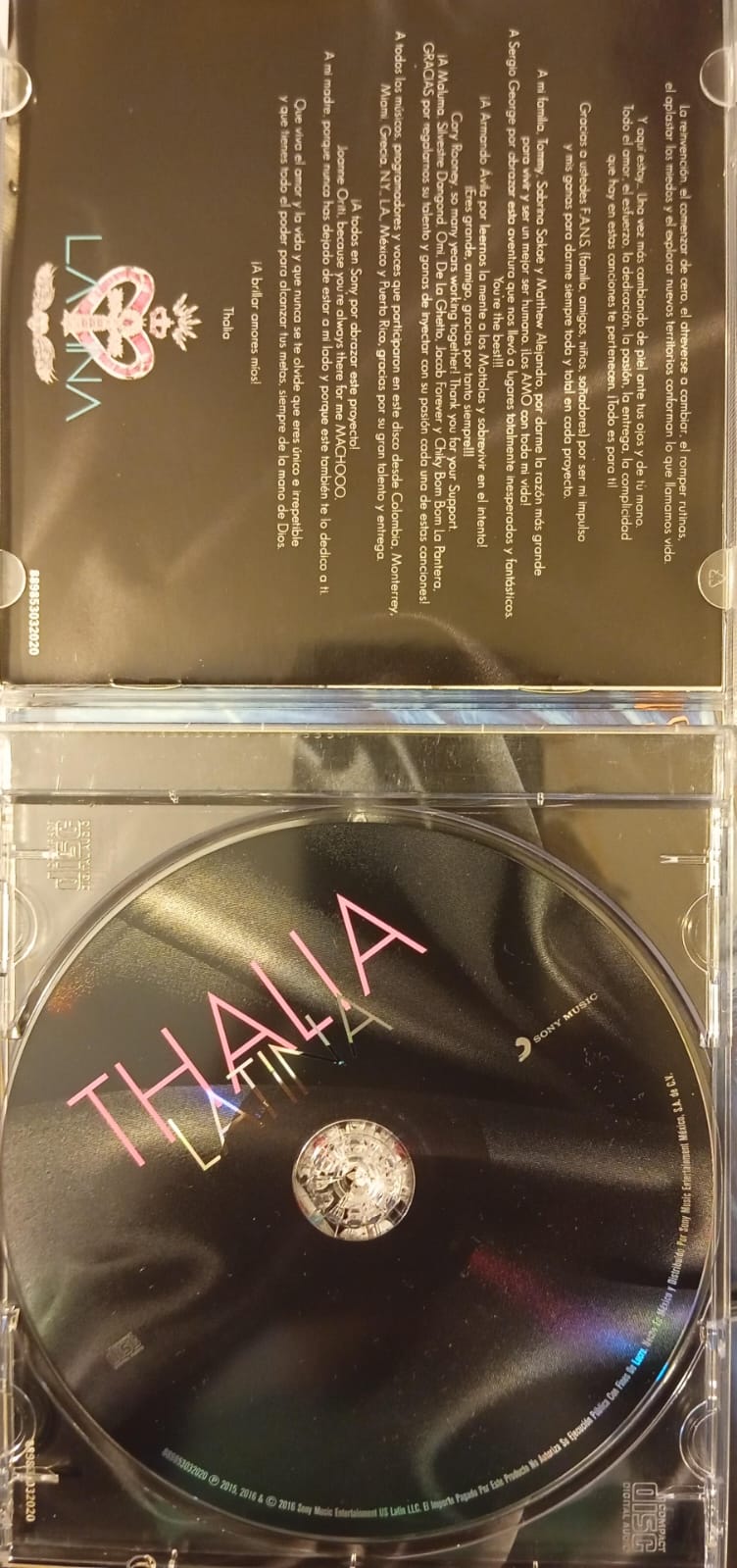 Thalia – Latina. Cd en buen estado. tienda de discos en méxico formato muerto