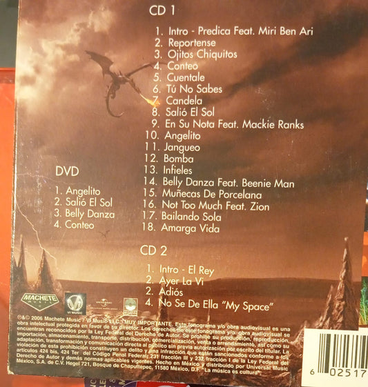 Don Omar – King Of Kings (Armageddon Edition). 2 x CD y 1 DVD. En buen estado. tienda de discos en méxico formato muerto