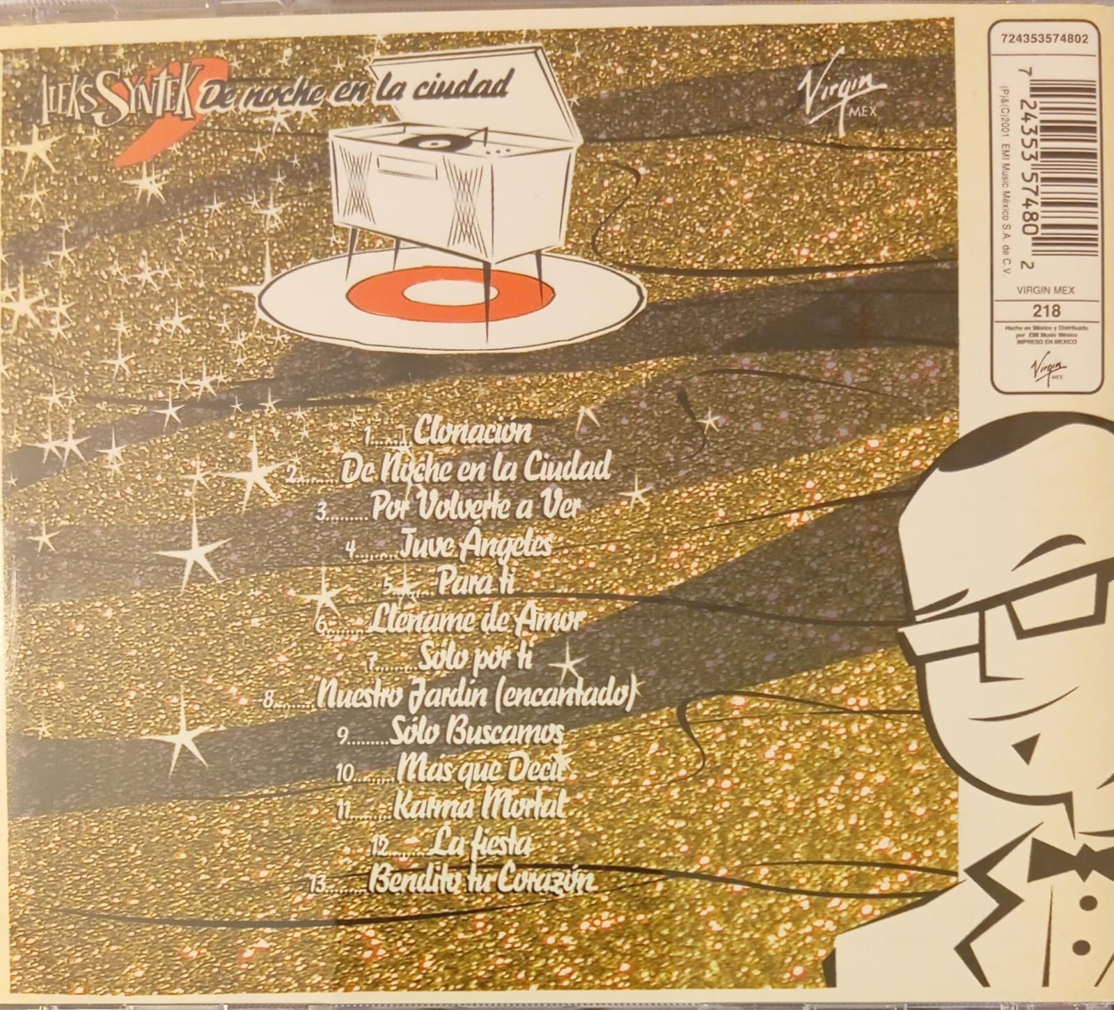 Aleks Syntek – De Noche En La Ciudad. Cd en buen estado. tienda de discos en méxico formato muerto