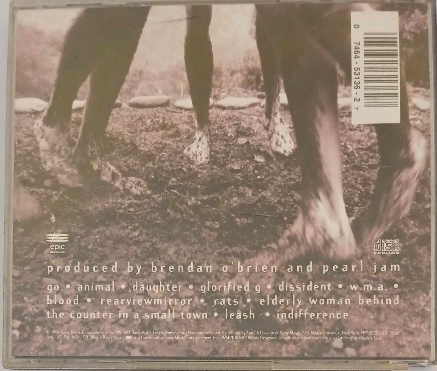 PEARL JAM – VS. (CD NACIONAL). tienda de discos en méxico formato muerto