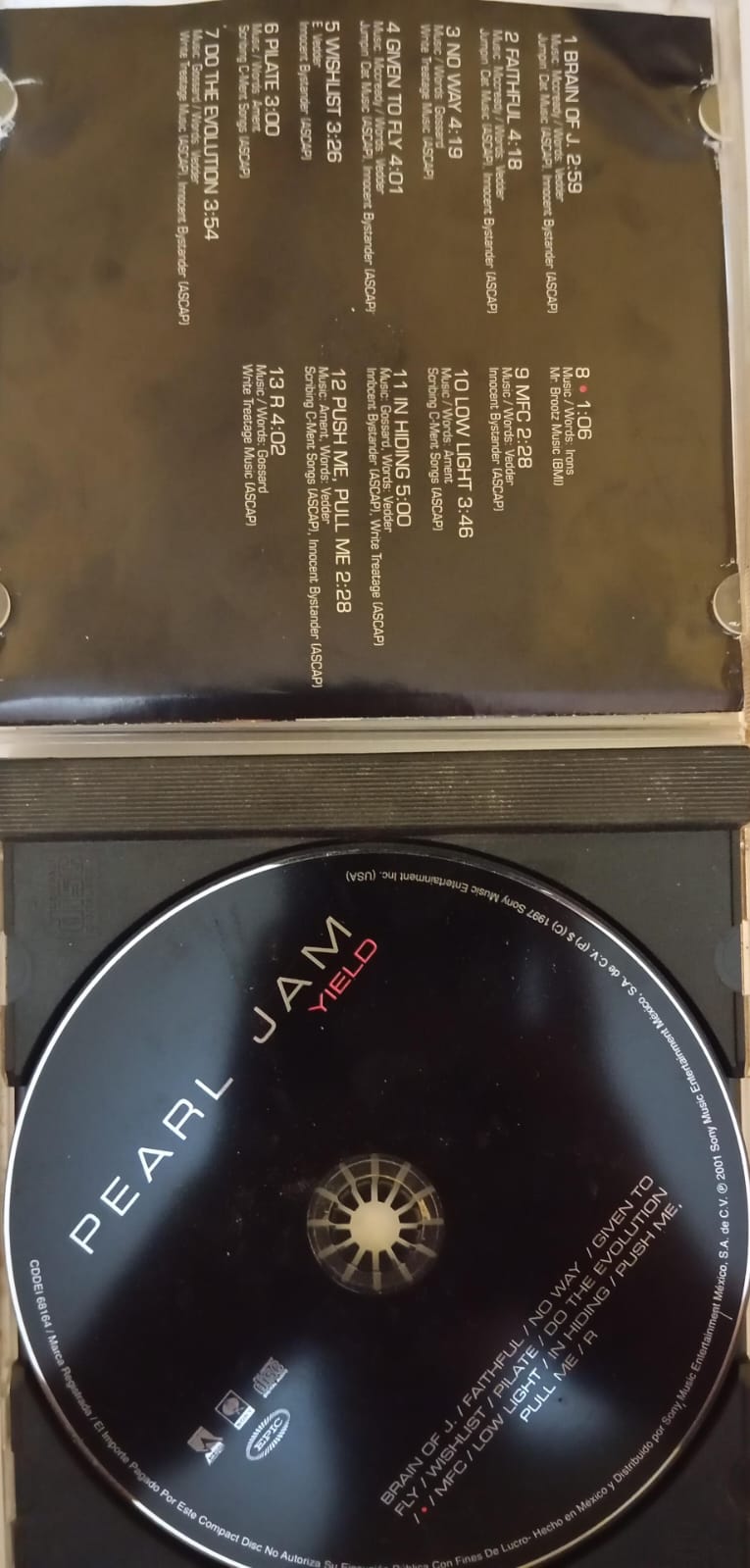 PEARL JAM – YIELD (CD NACIONAL). tienda de discos en méxico formato muerto