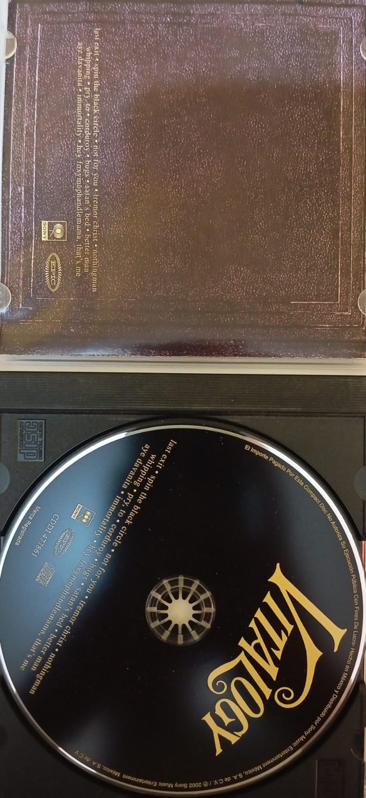 PEARL JAM – VITALOGY (CD NACIONAL EN JEWEL CASE).tienda de discos en méxico formato muerto