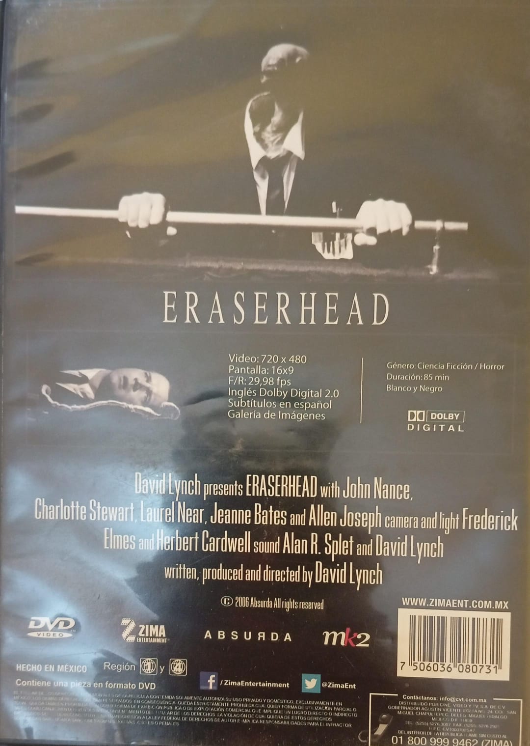 Eraserhead (Cabeza Borradora) (V.O.S.) [DVD]