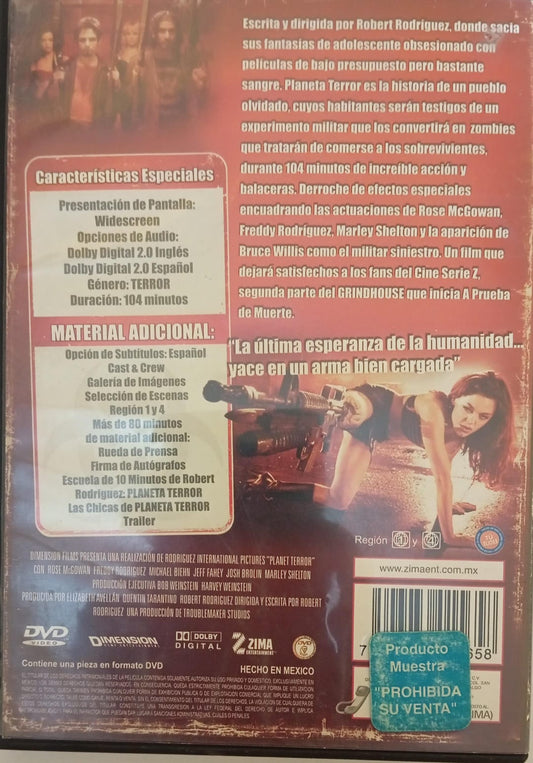 Planeta Terror [Planet Terror] (2007, DVD).