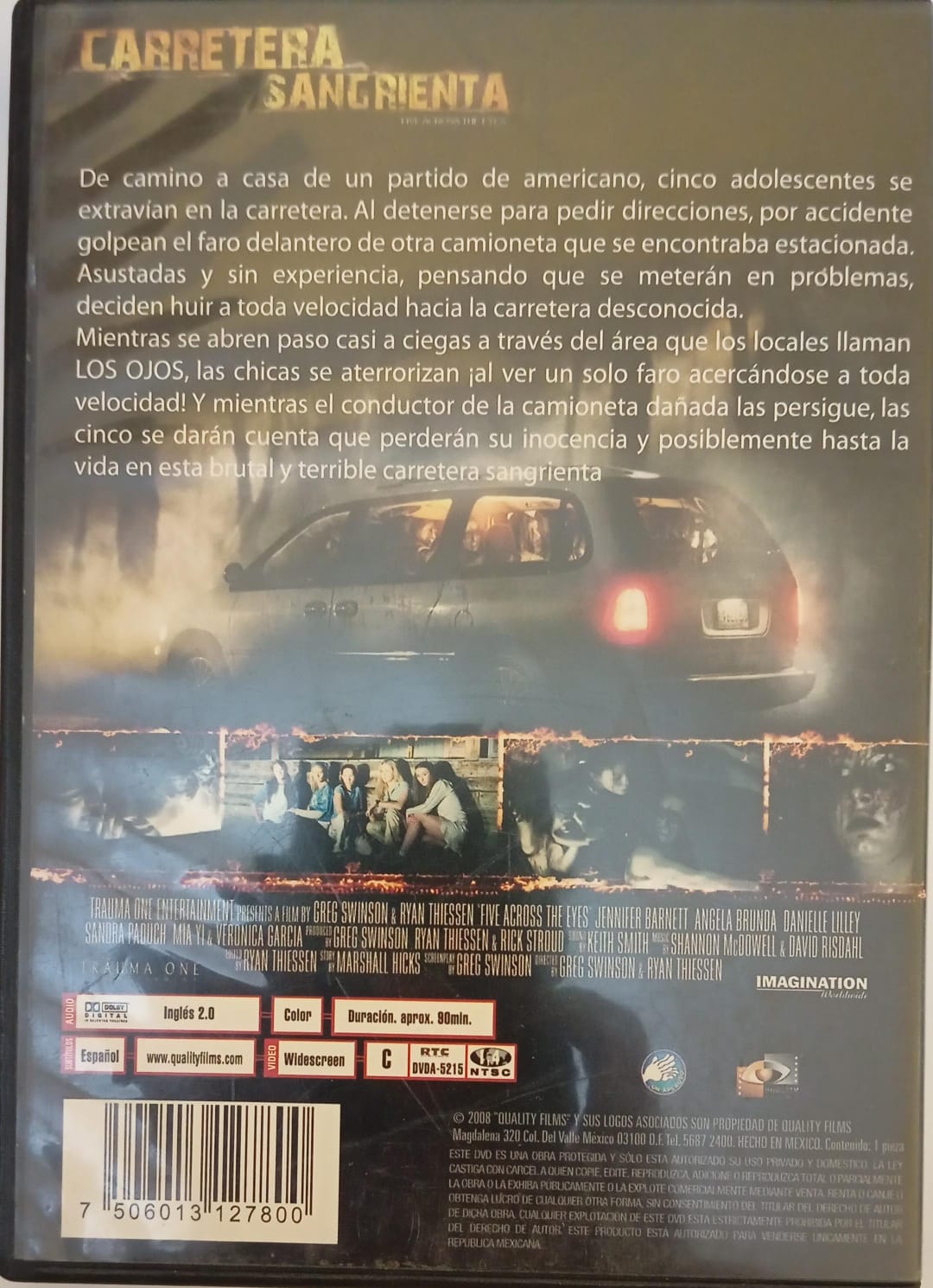 Carretera Sangrienta Dvd Terror Original.