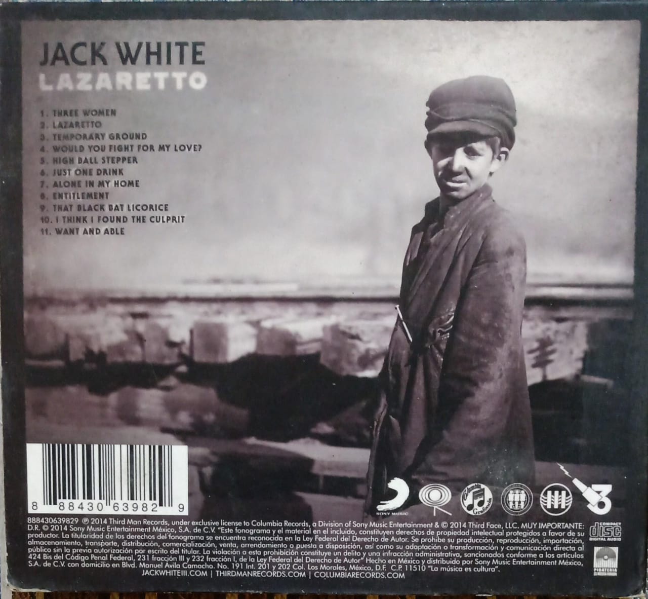 Jack White – Lazaretto (CD Nacional) tienda de discos en méxico formato muerto