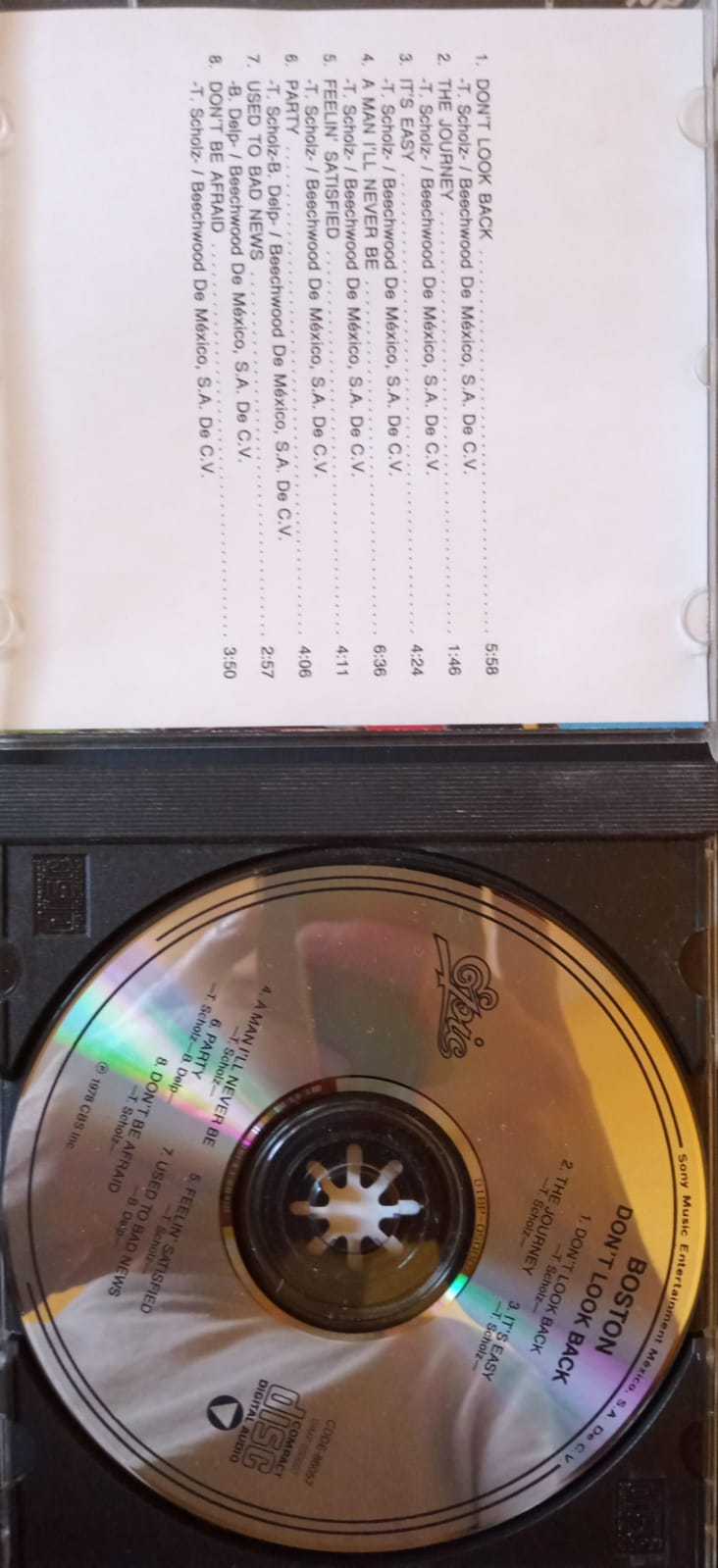Boston – Don’t Look Back. CD Nacional. tienda de discos en méxico formato muerto