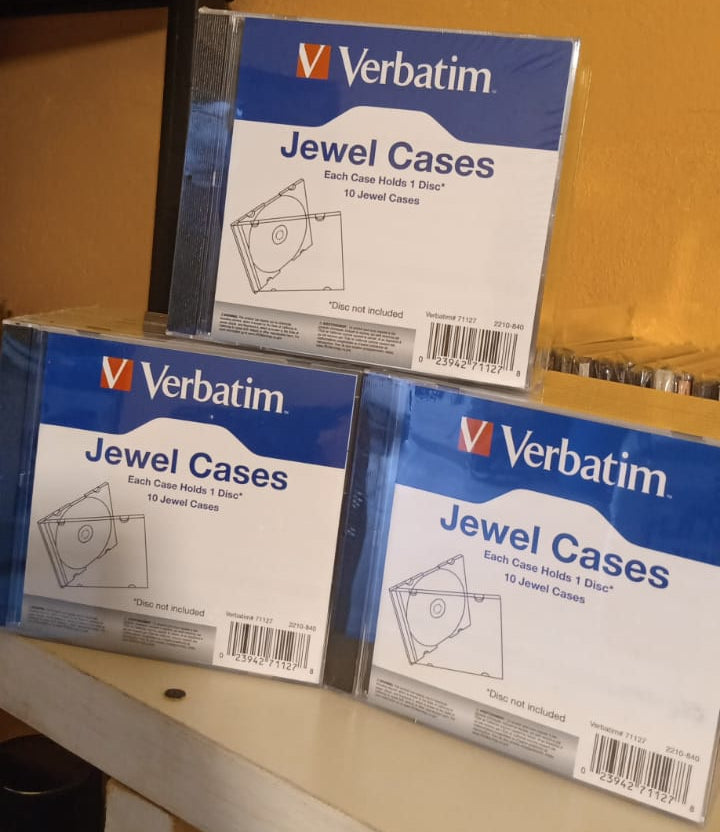 Jewel Case para CD – Base Negra Premium. 10 piezas. formato muerto tienda de discos en méxico