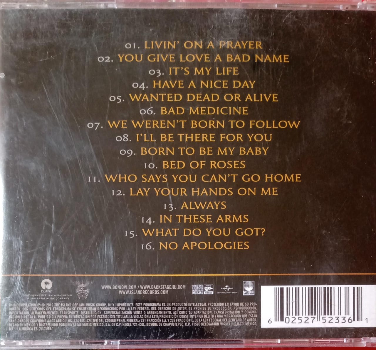 Bon Jovi – Greatest Hits - The Ultimate Collection. CD. tienda de discos en méxico formato muerto