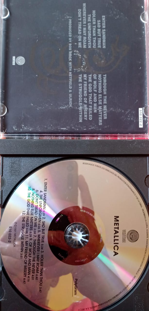 METALLICA – Metallica (The Black Album). CD. tienda de discos en méxico formato muerto