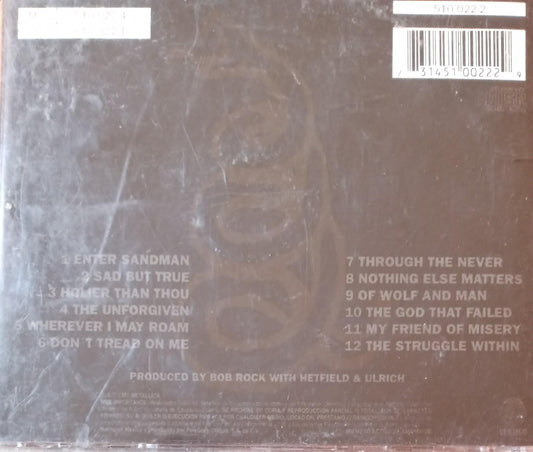 METALLICA – Metallica (The Black Album). CD. tienda de discos en méxico formato muerto