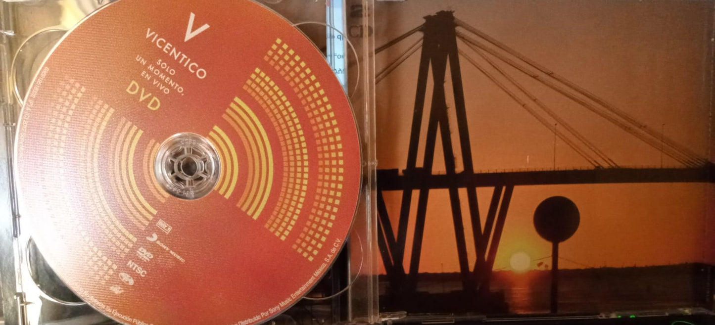Vicentico – Solo Un Momento, En Vivo. Cd, DVD en buen estado. tienda de discos en méxico formato muerto
