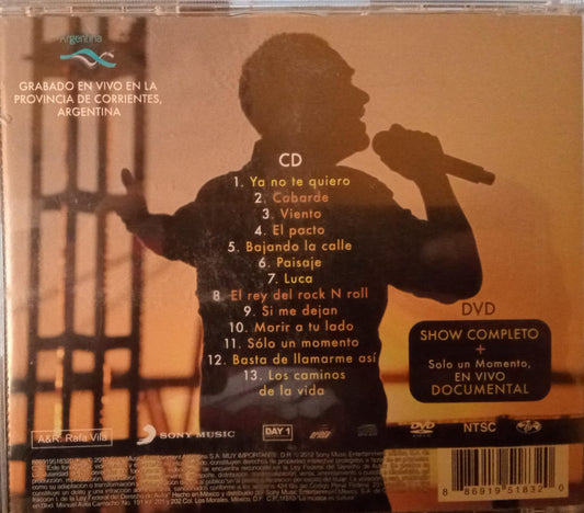 Vicentico – Solo Un Momento, En Vivo. Cd, DVD en buen estado. tienda de discos en méxico formato muerto