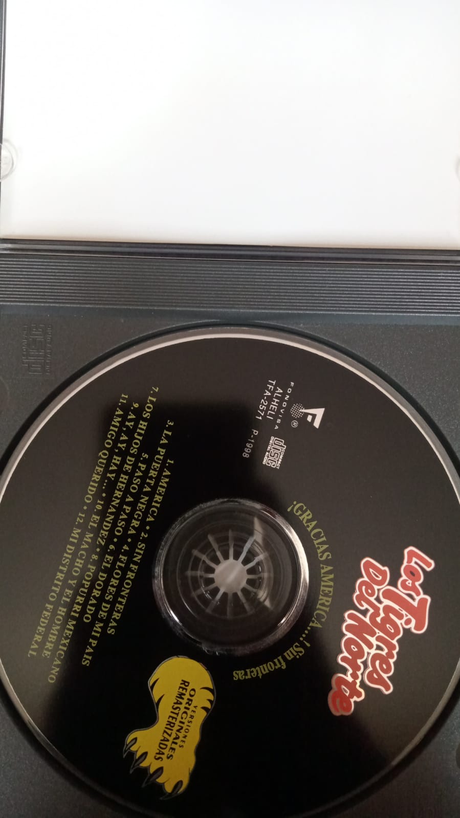 Los Tigres Del Norte – Gracias!... América... Sin Fronteras. CD. tienda de dscos en méxico formato muerto