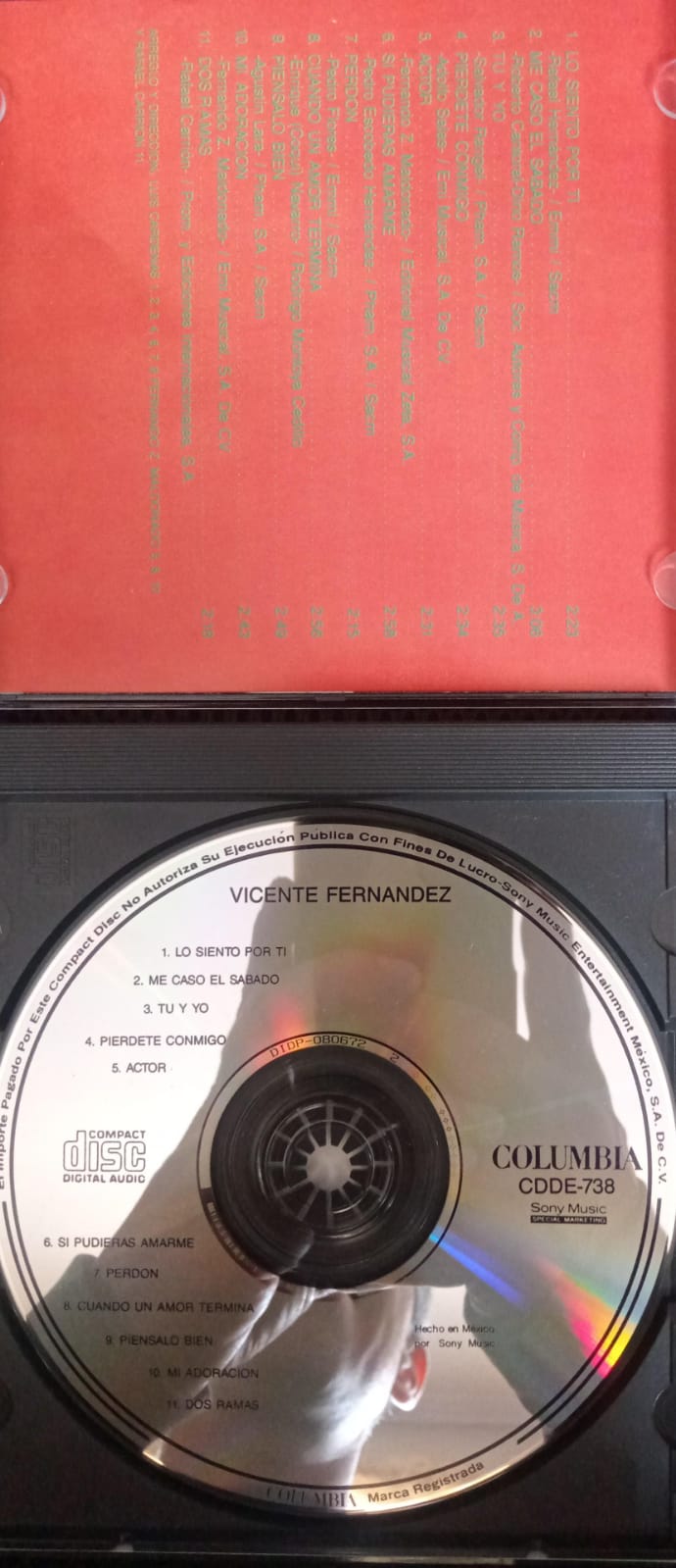 Vicente Fernández – Vicente Fernández. Cd. tienda de discos en méxico formato muerto