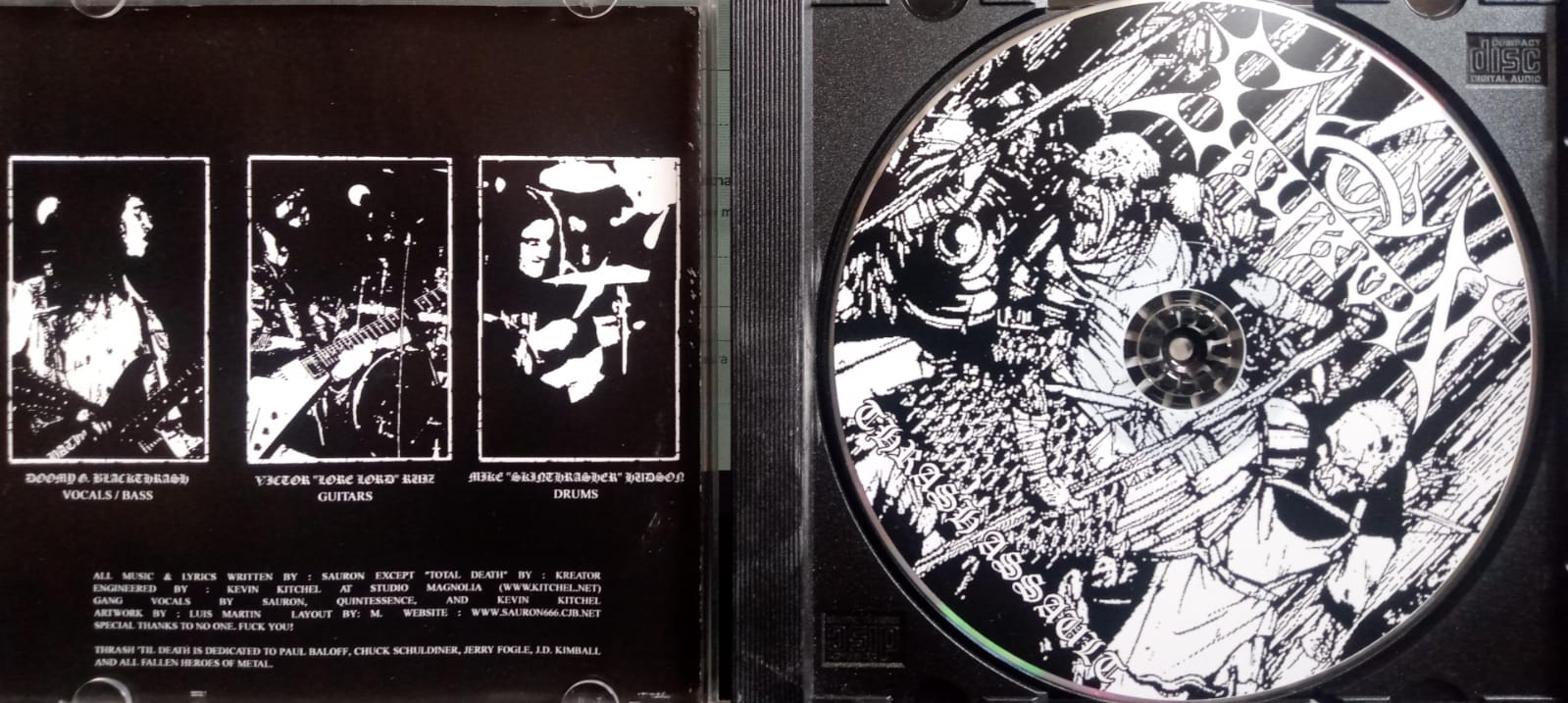 Sauron – Thrash Assault. CD. tienda de discos en méxico formato muerto