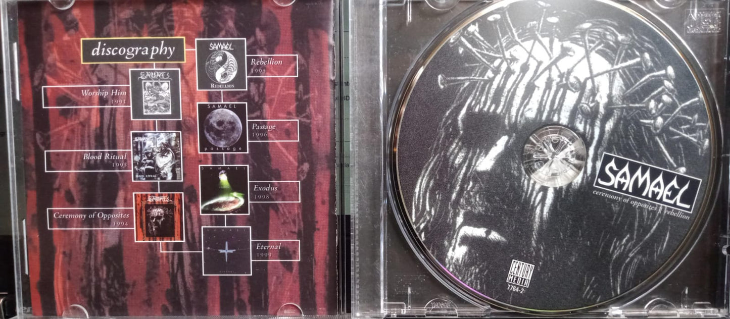 Samael – Ceremony Of Opposites / Rebellion. Cd. tienda de discos en méxico formato muerto