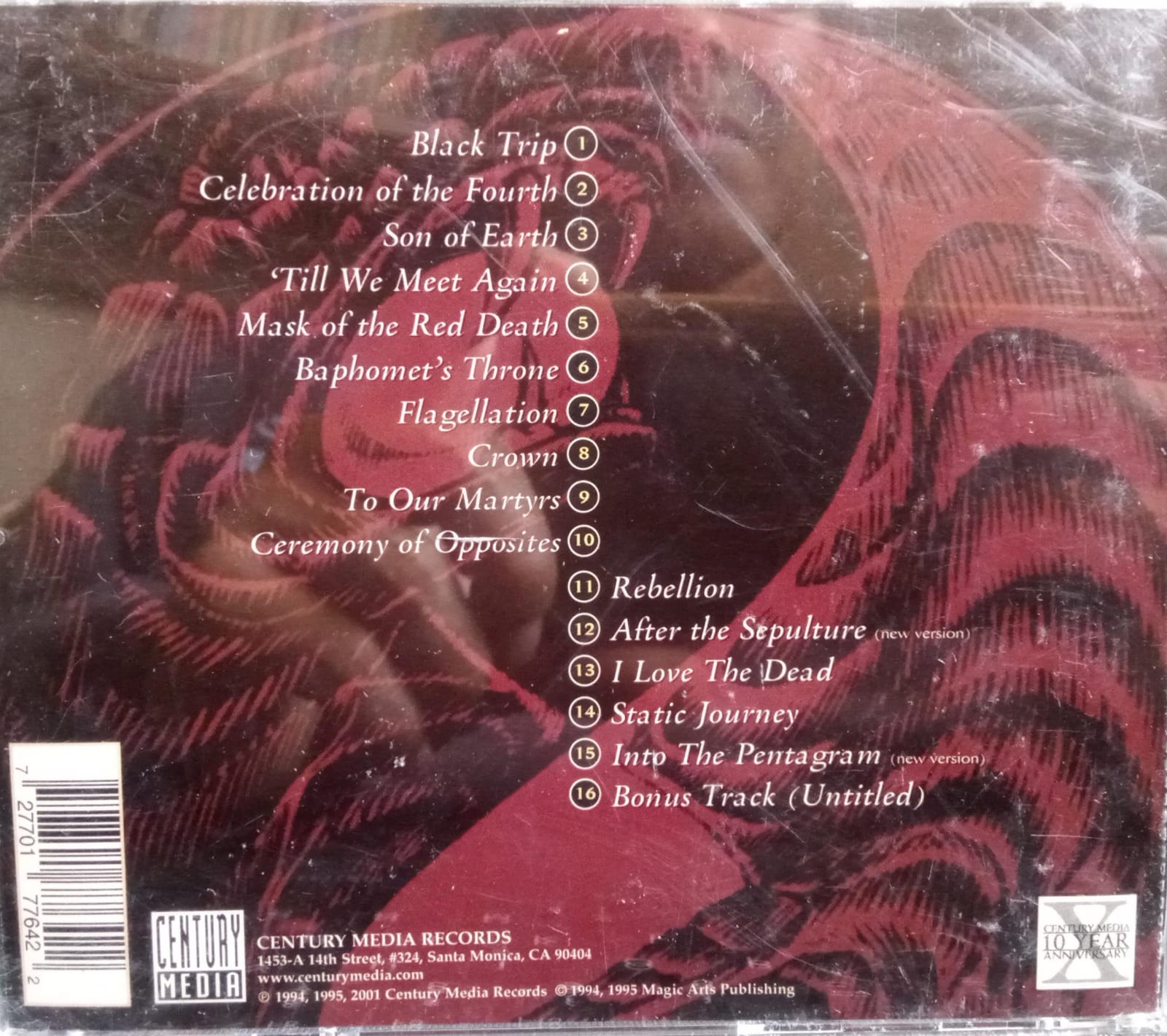 Samael – Ceremony Of Opposites / Rebellion. Cd. tienda de discos en méxico formato muerto