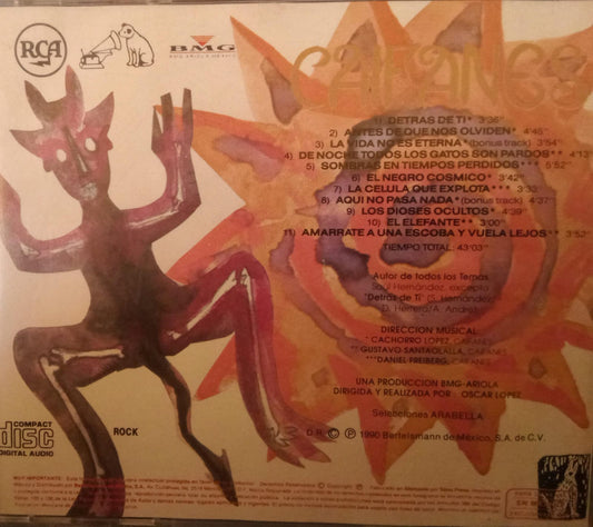 Caifanes – El Diablito. CD 1ra ed., sin código de barras. tienda de discos en méxico formato muerto