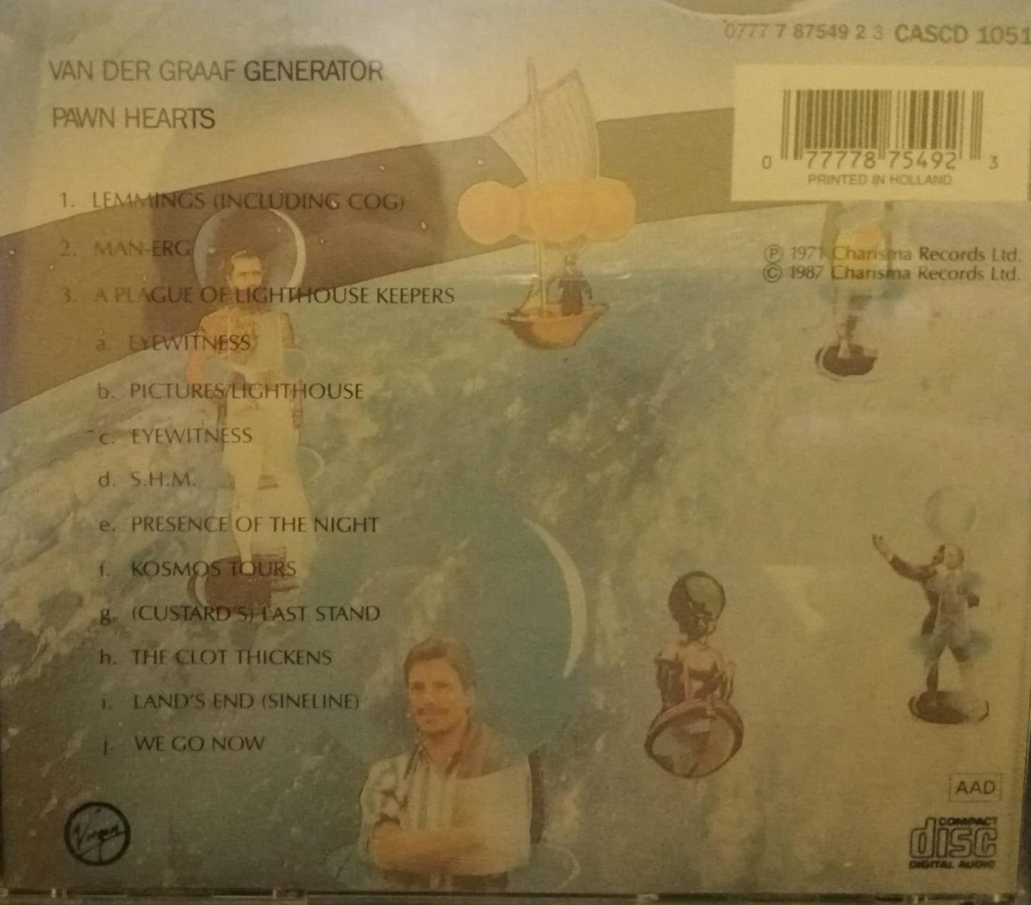 VAN DER GRAAF GENERATOR – Pawn Hearts. Cd. tienda de discos en méxico formato muerto