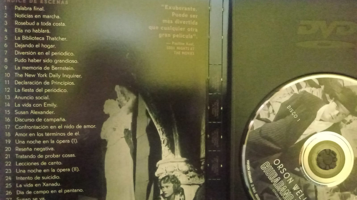 El Ciudadano Kane. DVD.