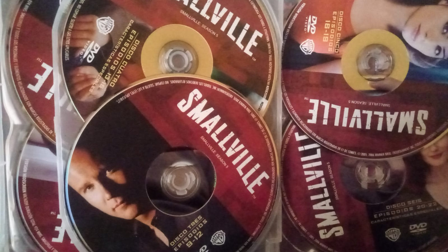 Smallville, Temporada 5. DVD. 6 discos.