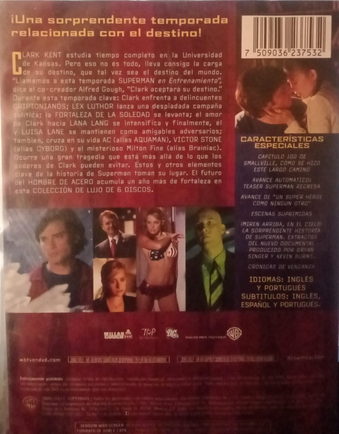Smallville, Temporada 5. DVD. 6 discos.