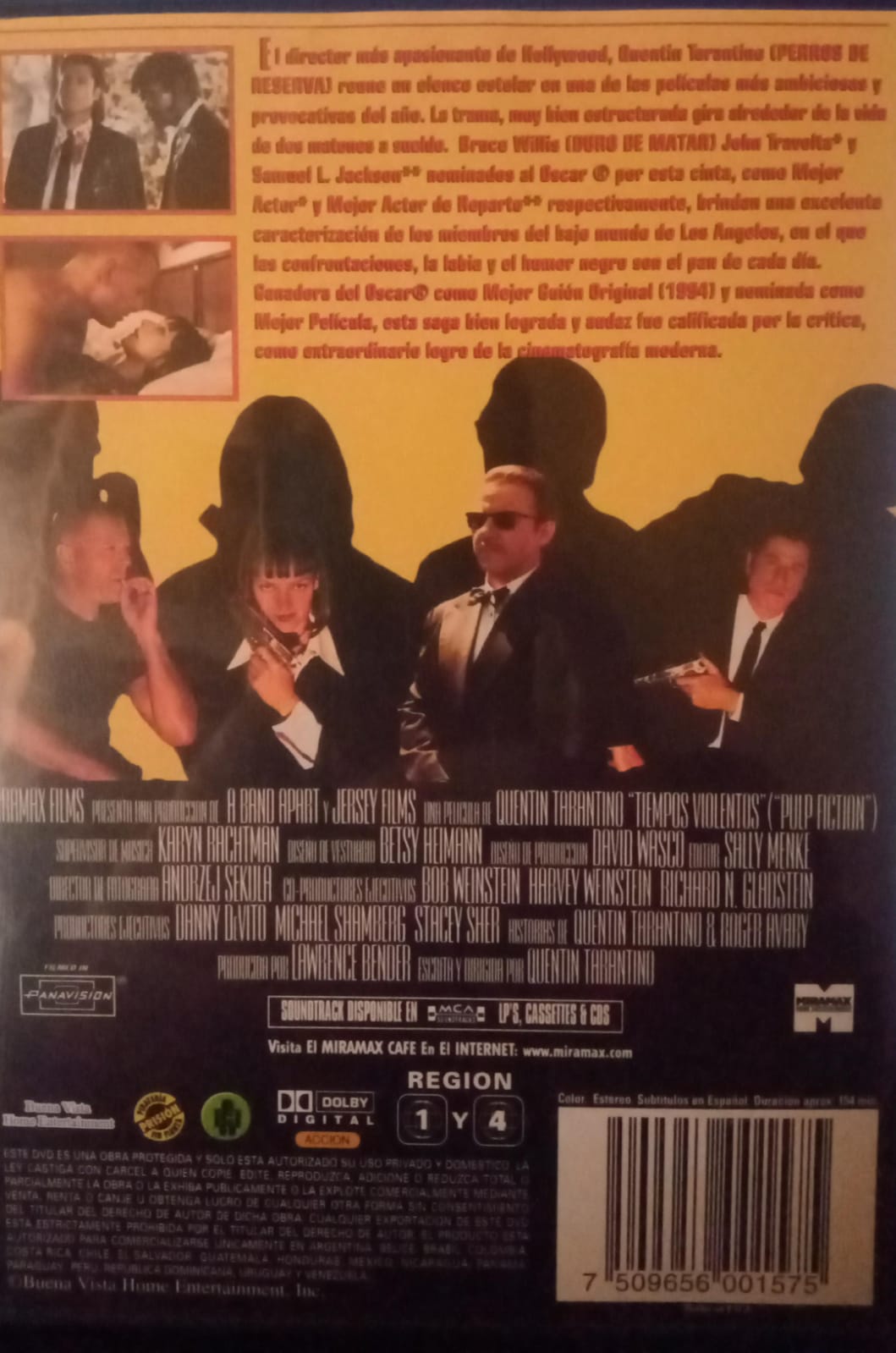 Tiempos violentos. DVD.