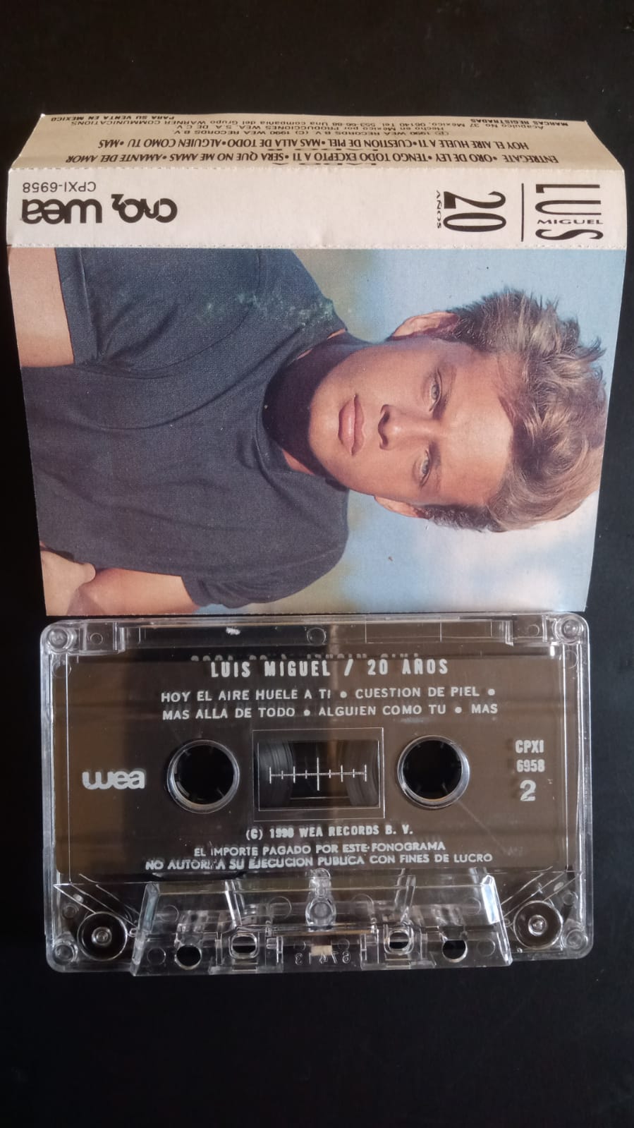 Luis Miguel – 20 Años. Cassette.