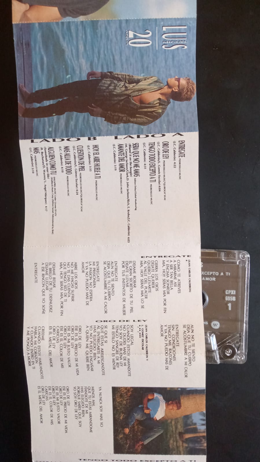 Luis Miguel – 20 Años. Cassette.