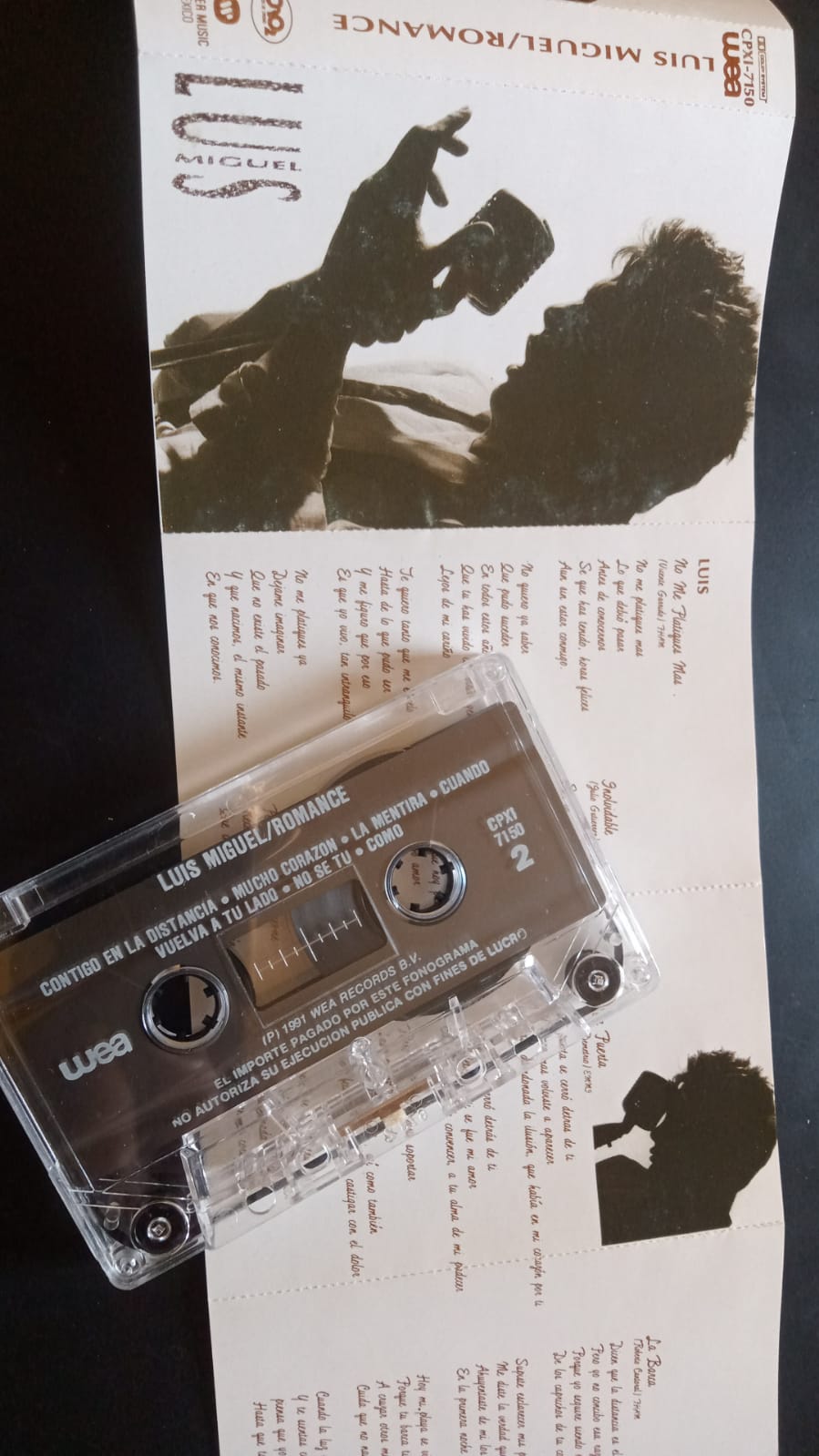 Luis Miguel – Romance. Cassette. tienda de discos en méxico formato muerto