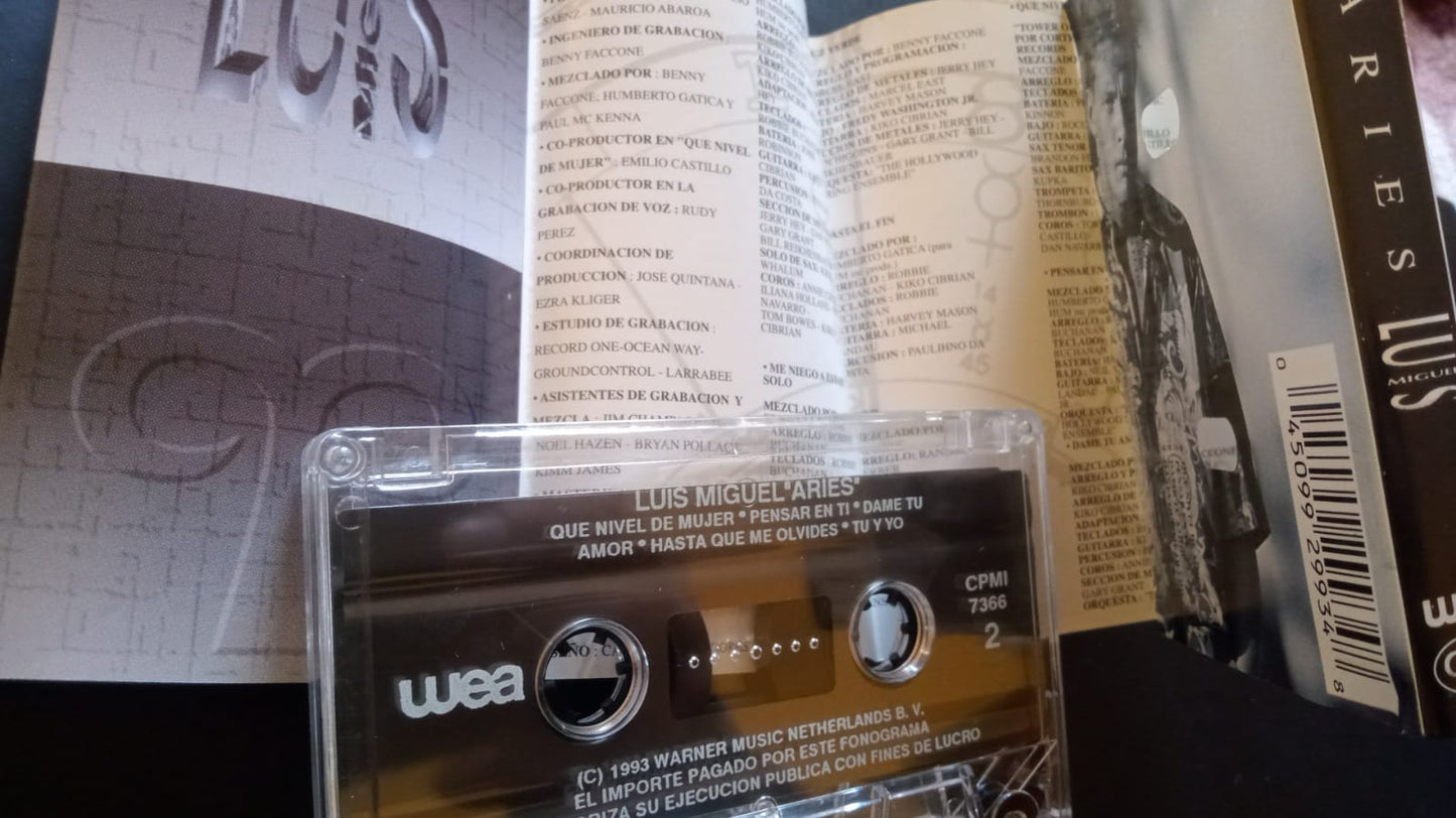 Luis Miguel – Aries. Cassette. tienda de discos en méxico formato muerto tienda de discos en méxico formato muerto