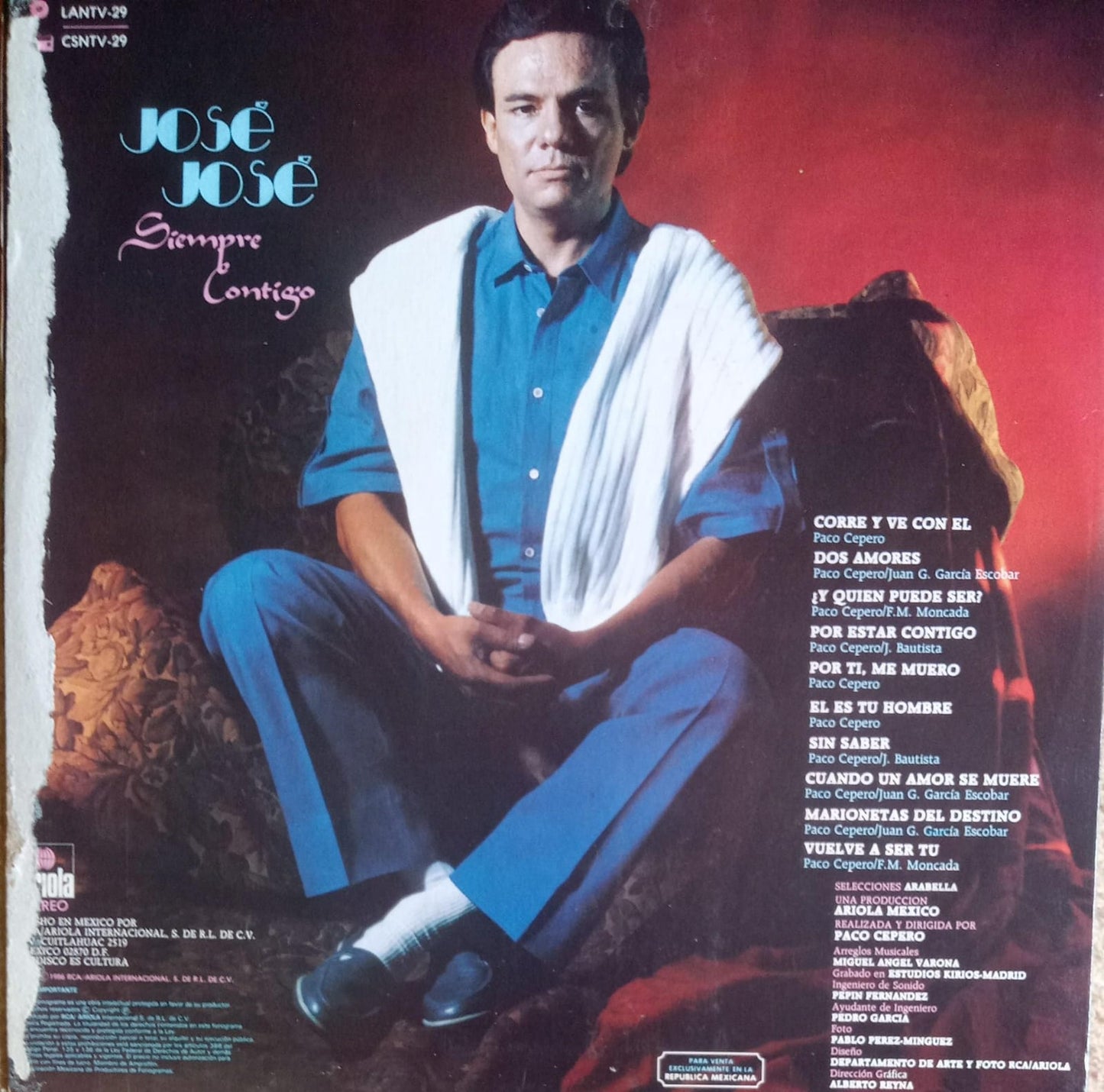 José José – Siempre Contigo. Vinilo.