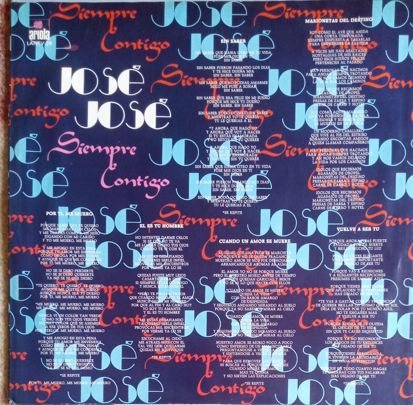José José – Siempre Contigo. Vinilo.