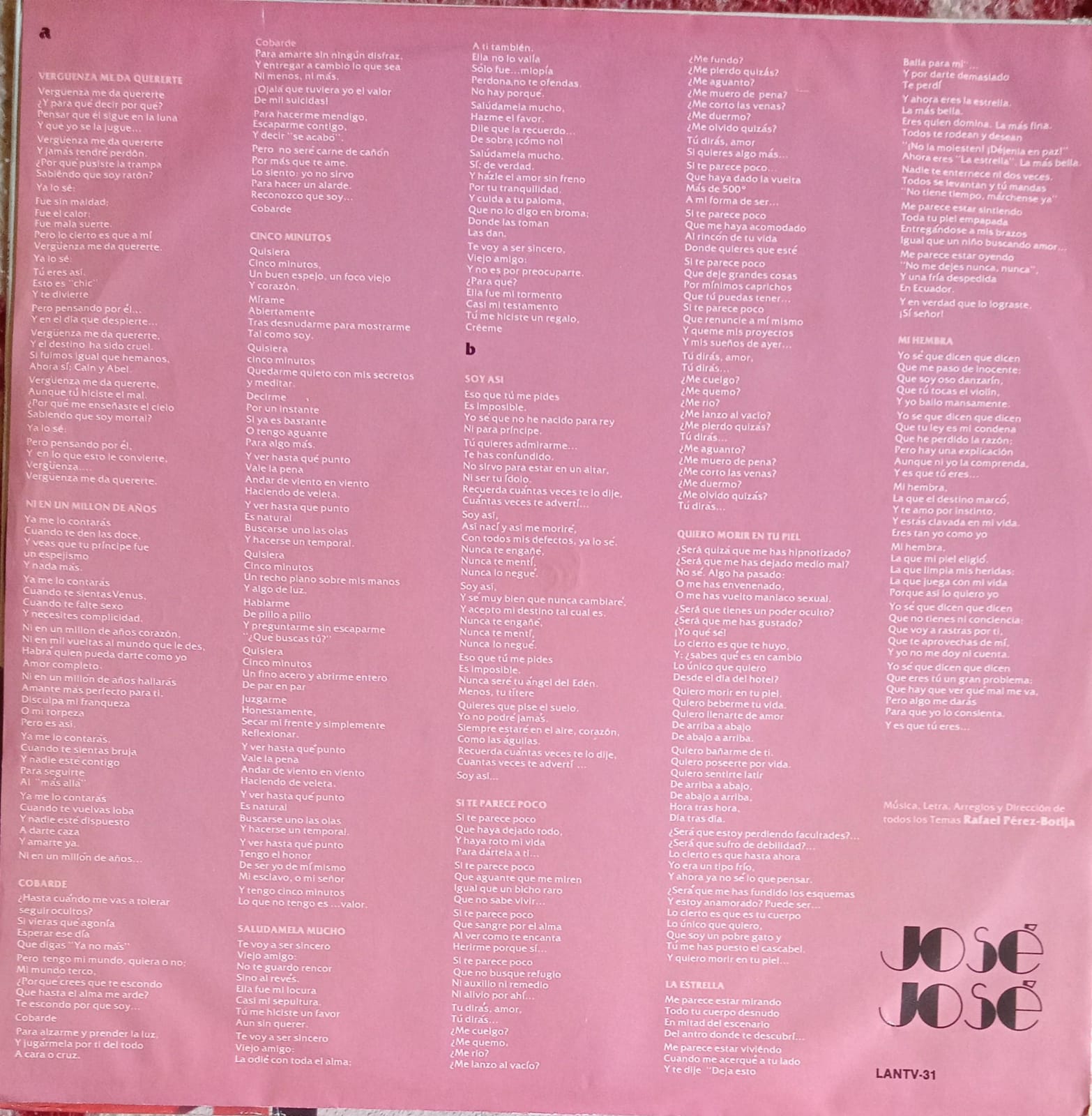 José José – Soy Así. Vinilo. tienda de discos en méxico formato muerto