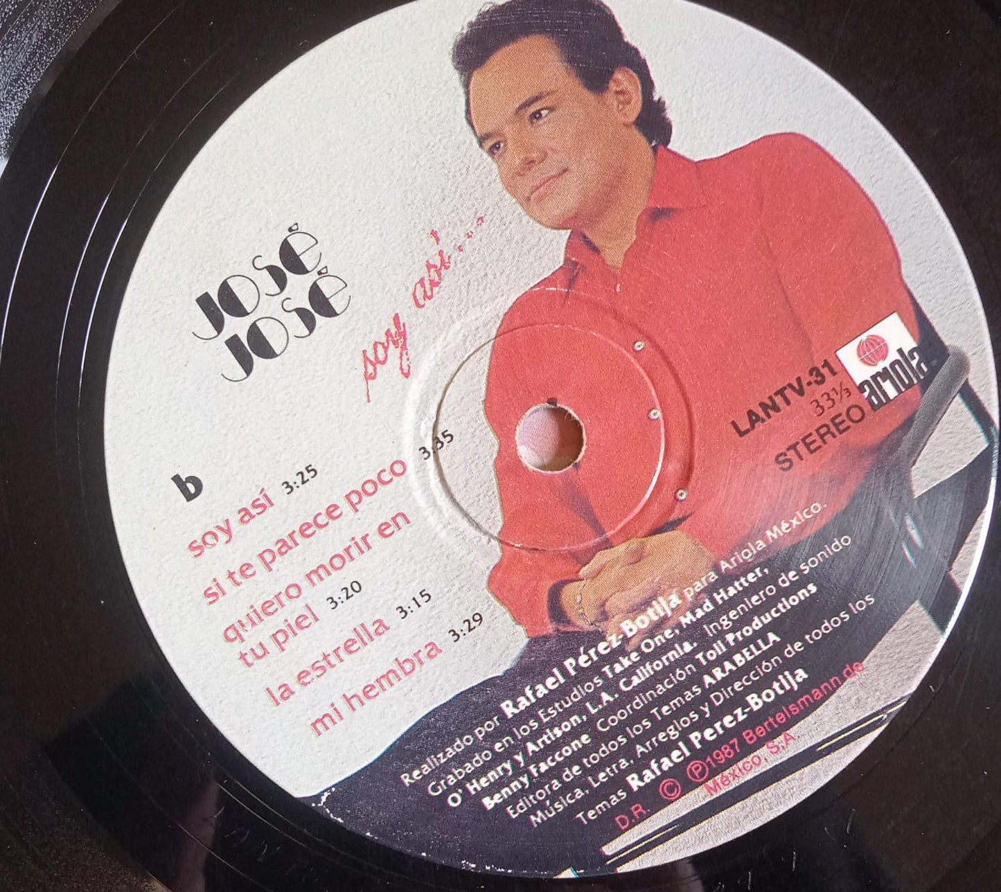 José José – Soy Así. Vinilo. tienda de discos en méxico formato muerto