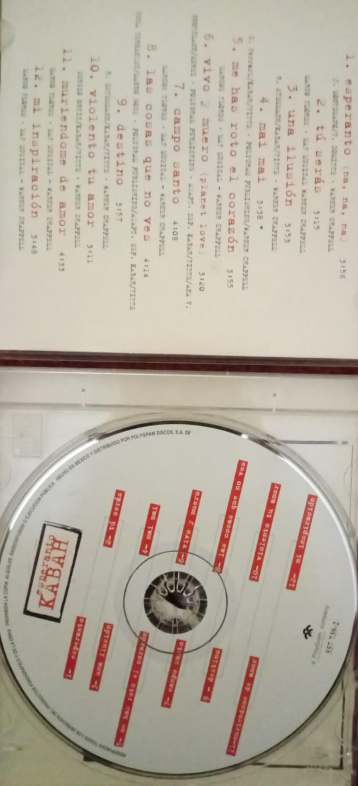 Kabah – Esperanto. CD en buen estado.