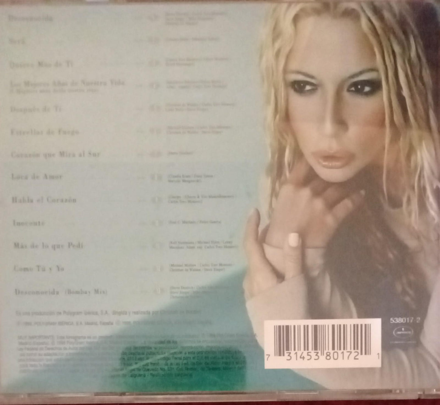 Marta Sánchez – Desconocida. Cd en buen estado.