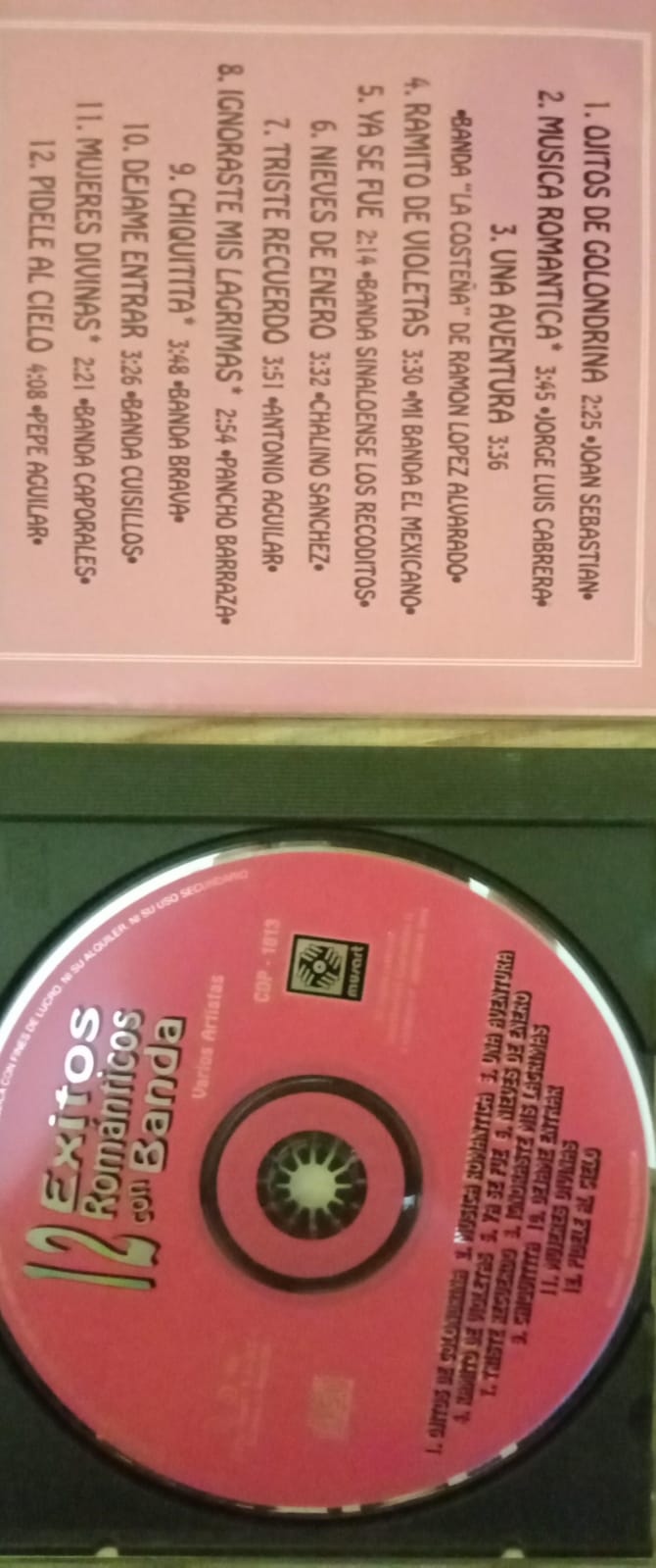 Varios. 12 éxitos con banda. Cd en buen estado.