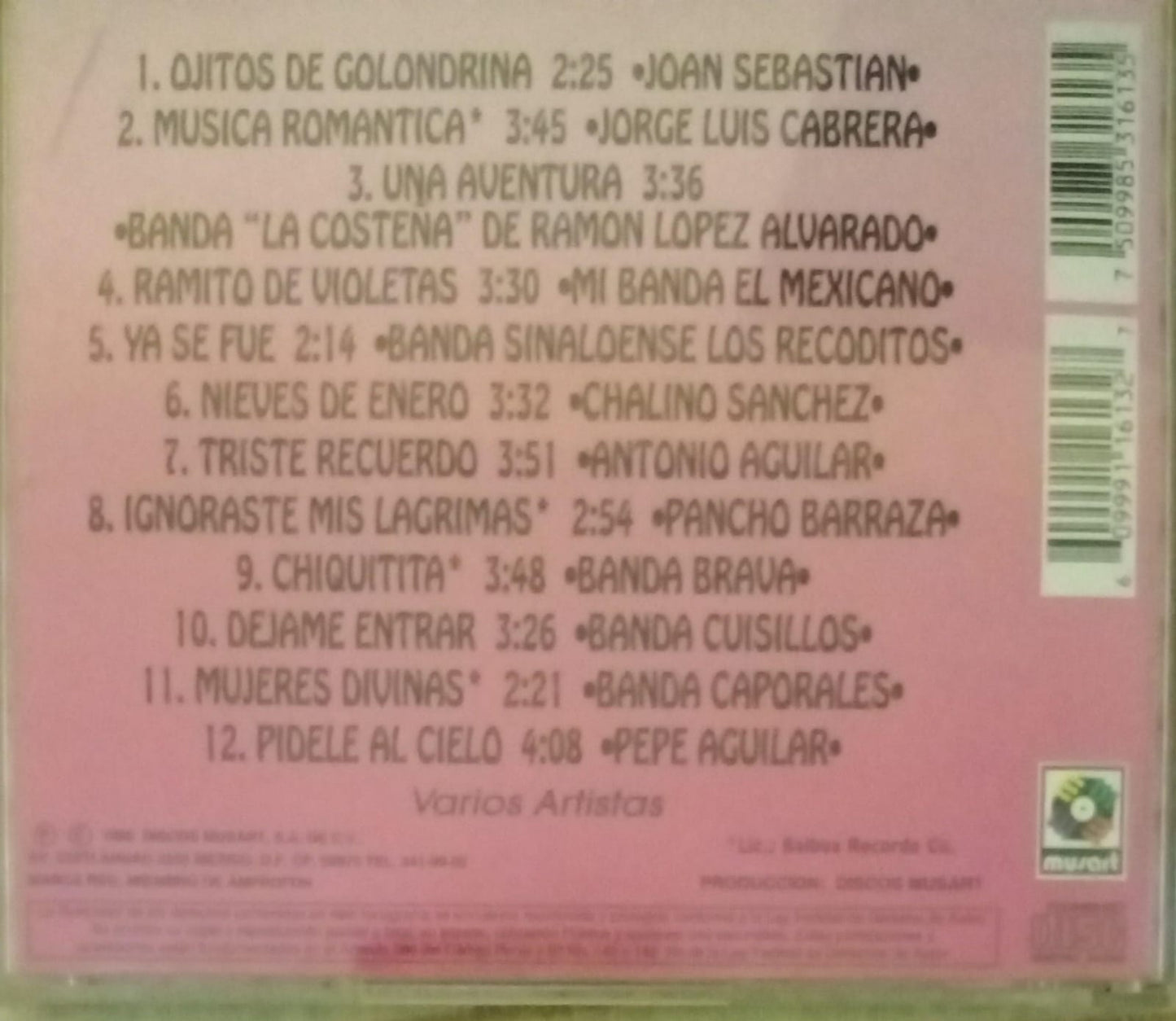 Varios. 12 éxitos con banda. Cd en buen estado.
