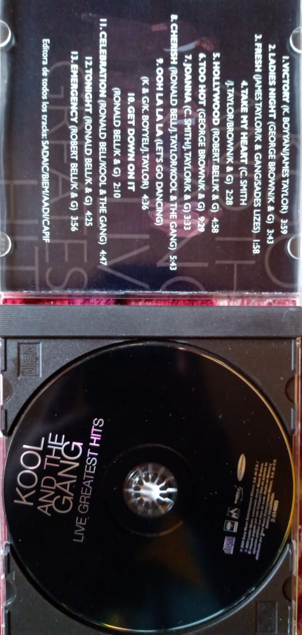 Kool & The Gang - Live Greatest Hits. Buen estado.