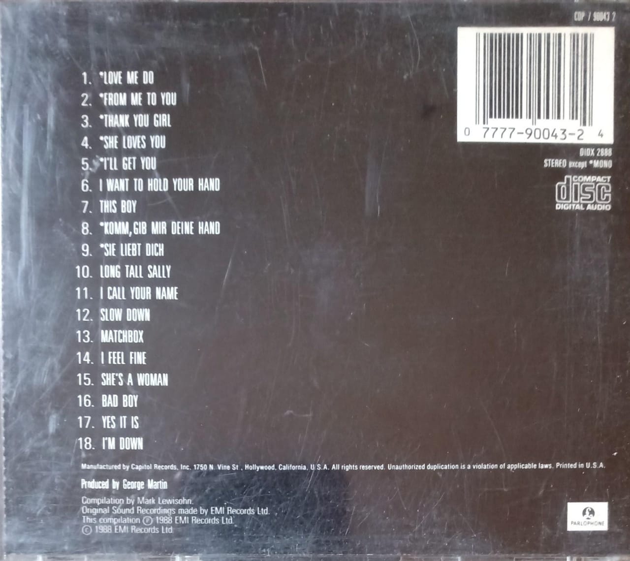 The Beatles – Past Masters • Volume One. Cd en buen estado.