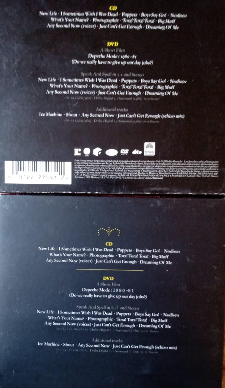 Depeche Mode – Speak & Spell. Cd y DVD en buen estado.
