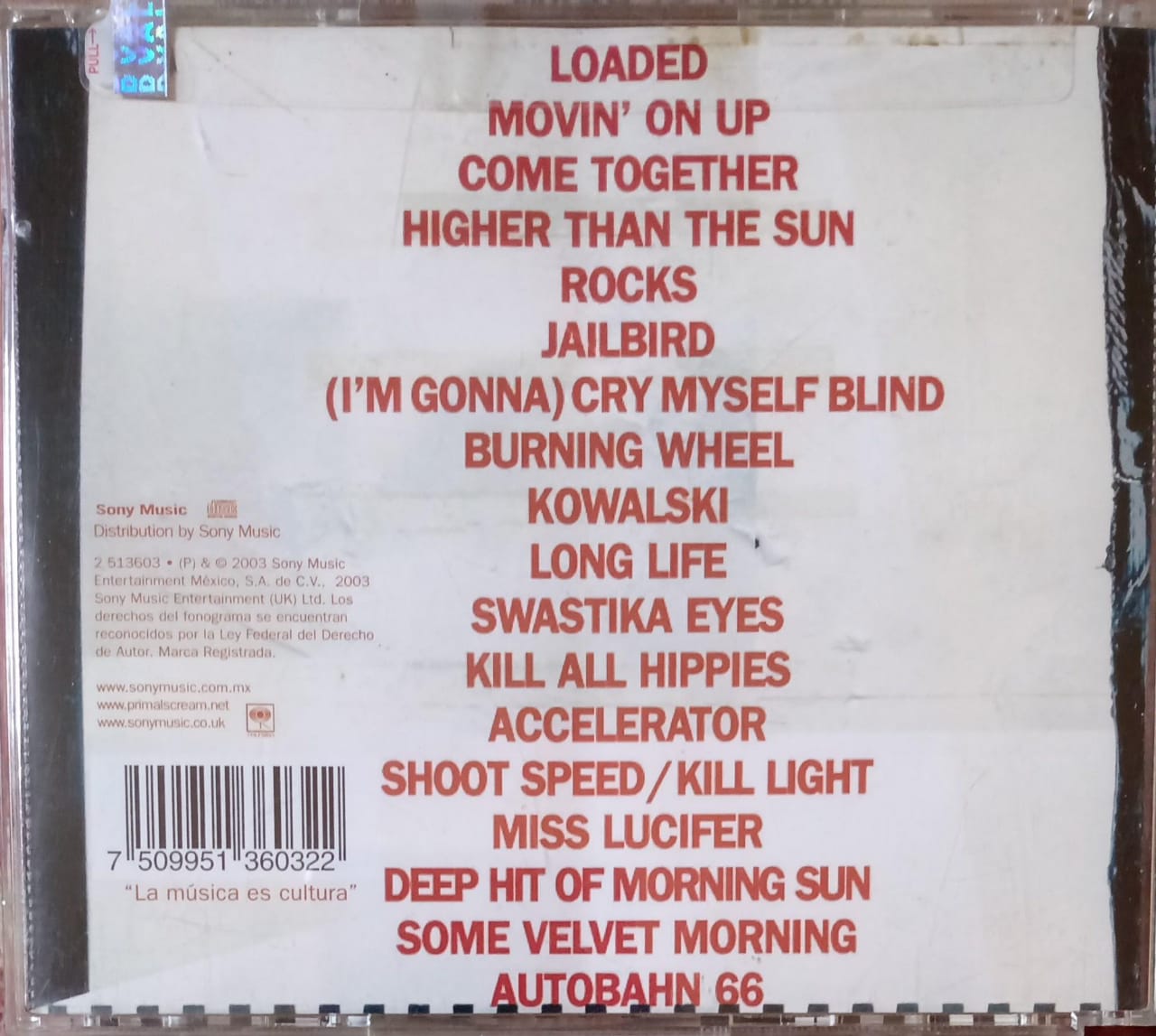 Primal Scream – Dirty Hits (CD Importado).