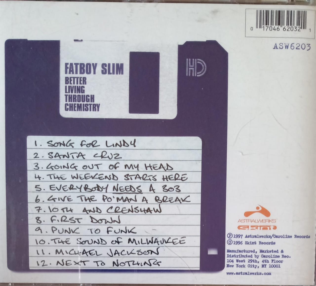 Fatboy Slim – Better Living Through Chemistry (CD Importado).