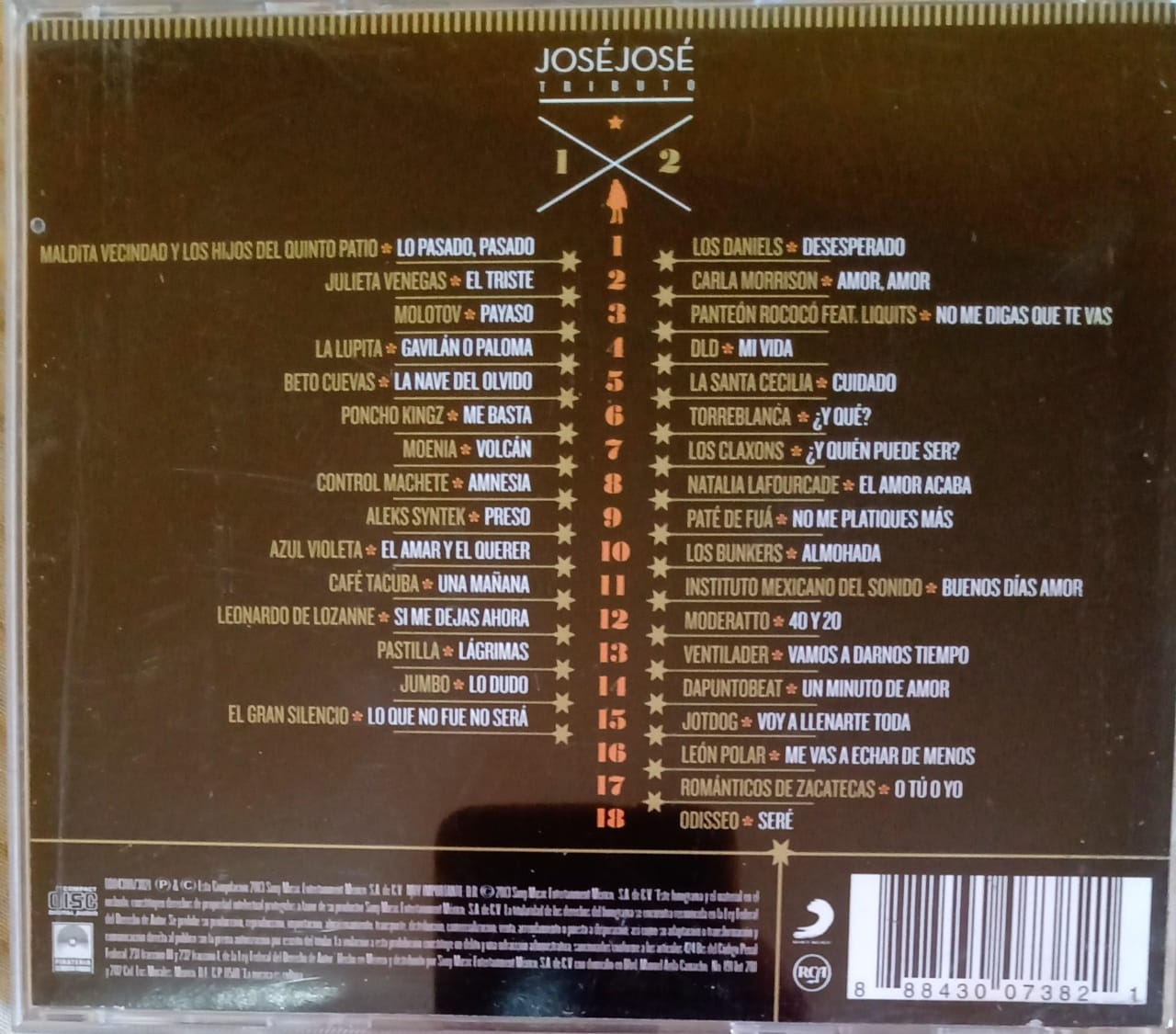 Varios – José José (Un Tributo 1 & 2). Cd doble en buen estado.