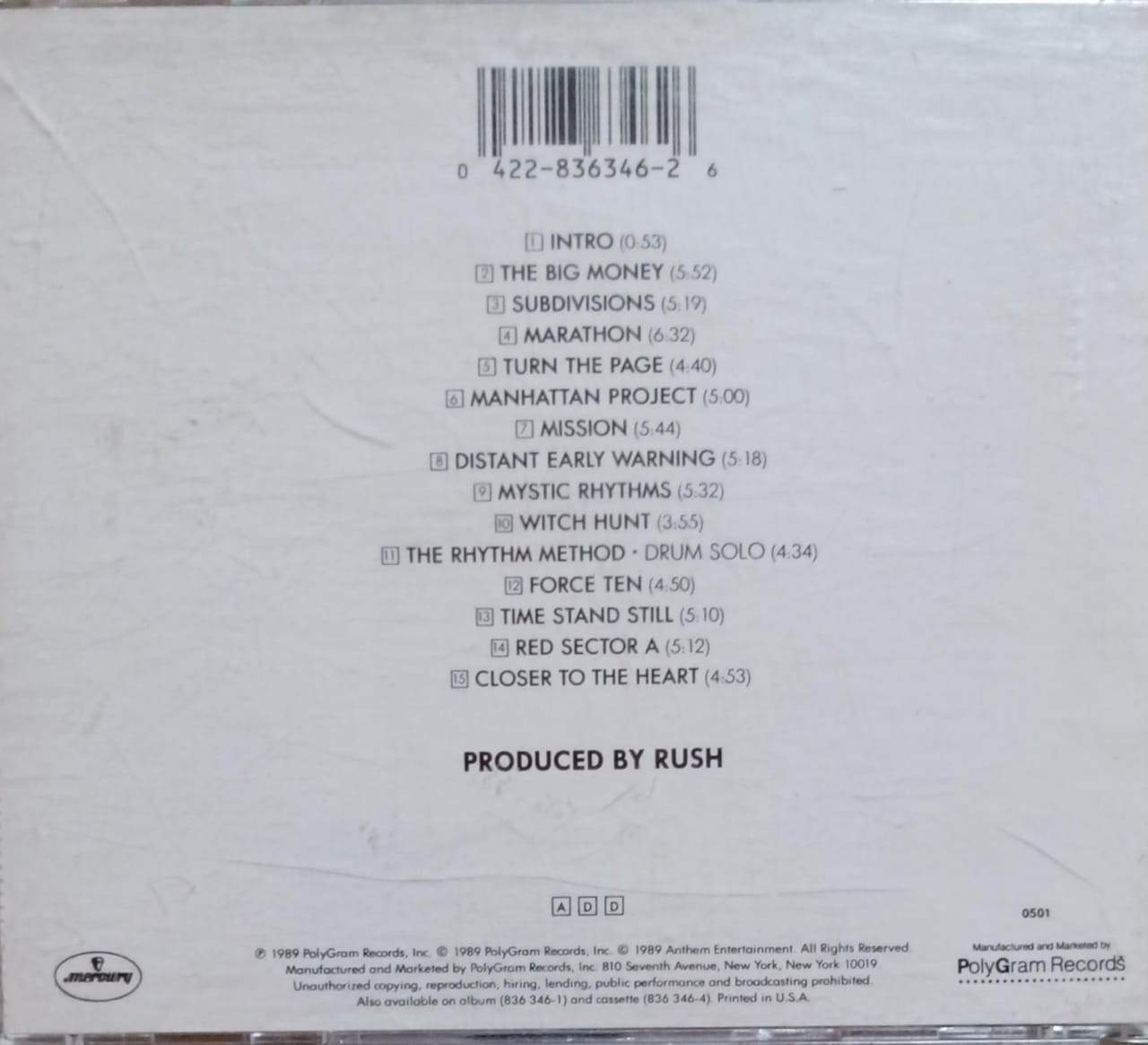 Rush – A Show of Hands (CD Importado).