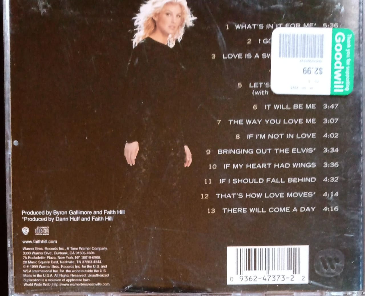 Faith Hill – Breathe (CD Importado).