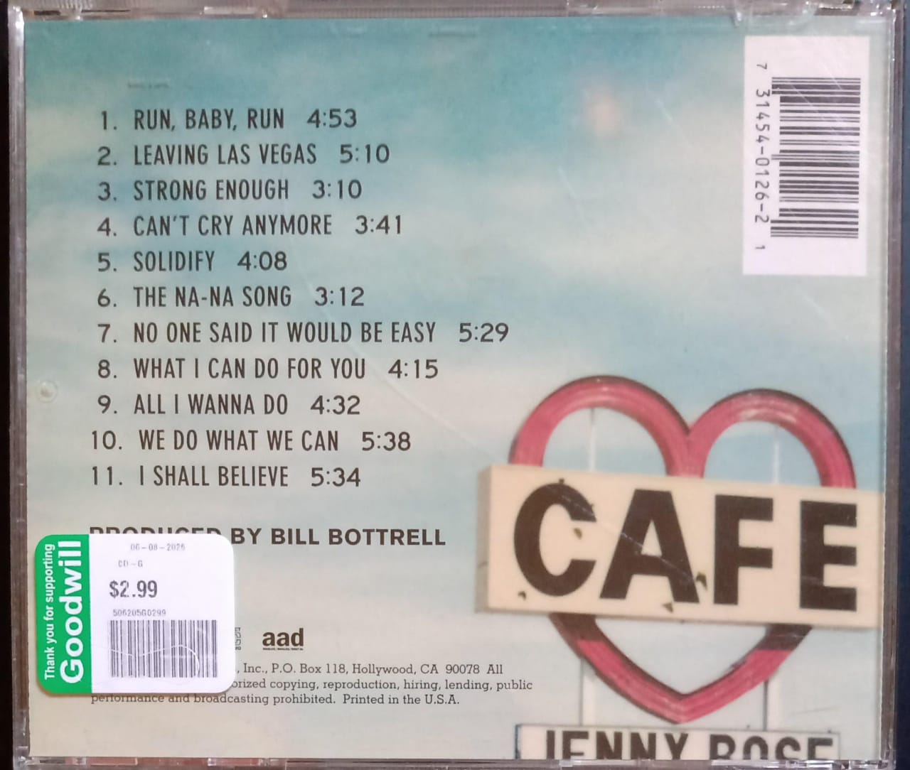 Sheryl Crow – Tuesday Night Music Club (CD Importado).